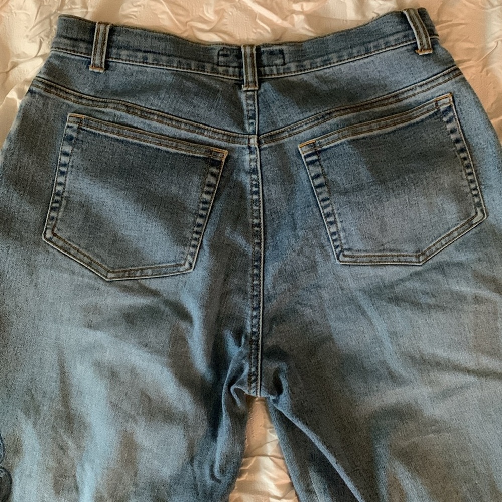 Lana Erica Embroidered High-Waisted Straight Leg Jeans - Picture 4 of 7